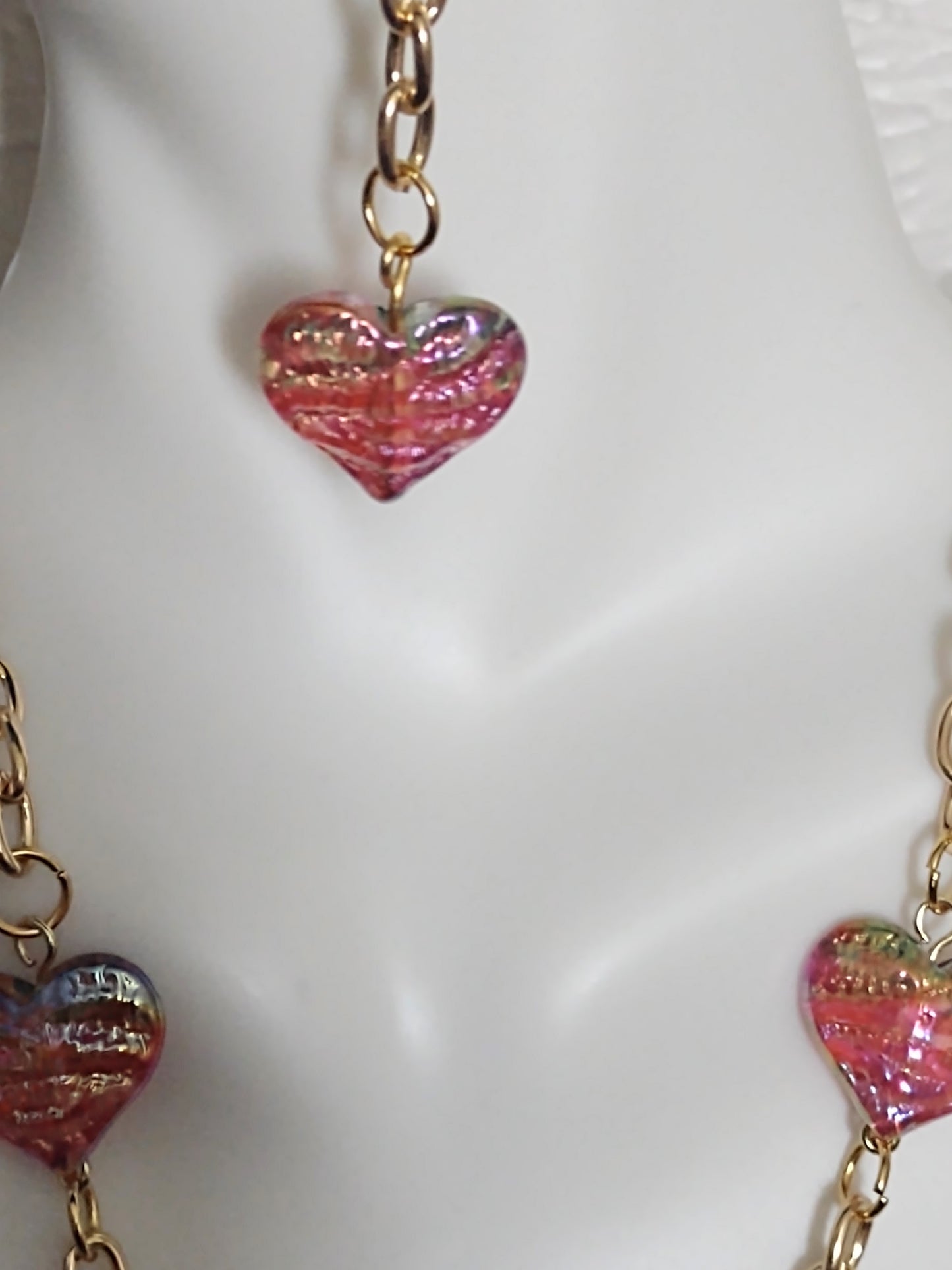 "Stars or Hearts" Gold Stainless Steel Dangle Earrings, 2 Options