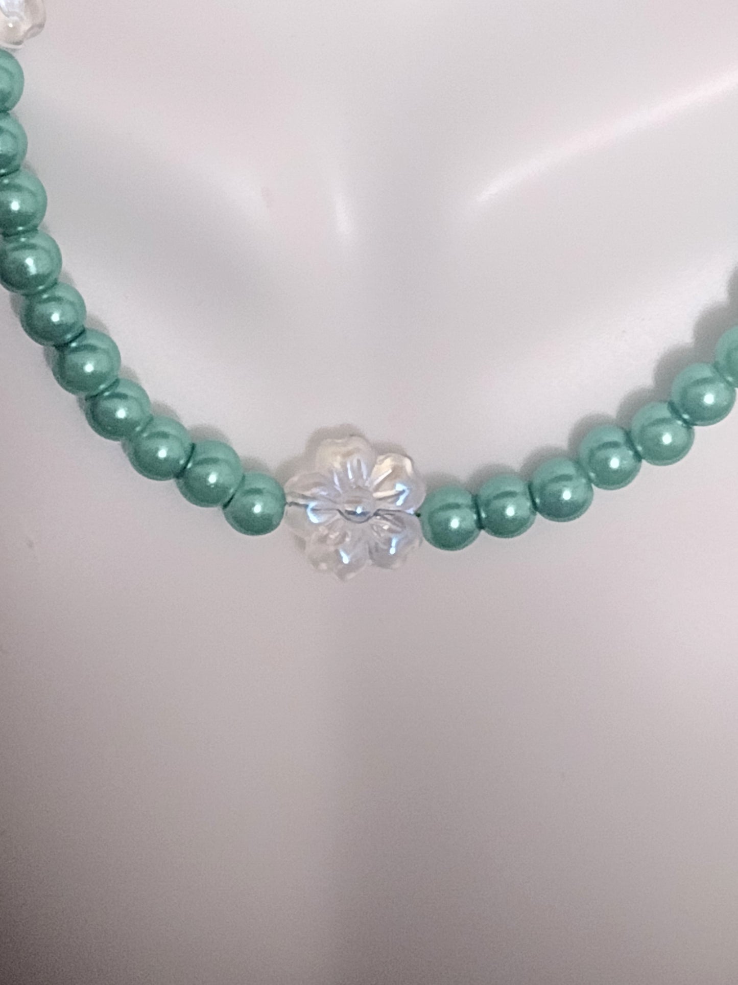 "Spring Pearls" Glass Pearl Beaded Necklace, Stainless Steel, Magnetic Clasp, 6 Colors